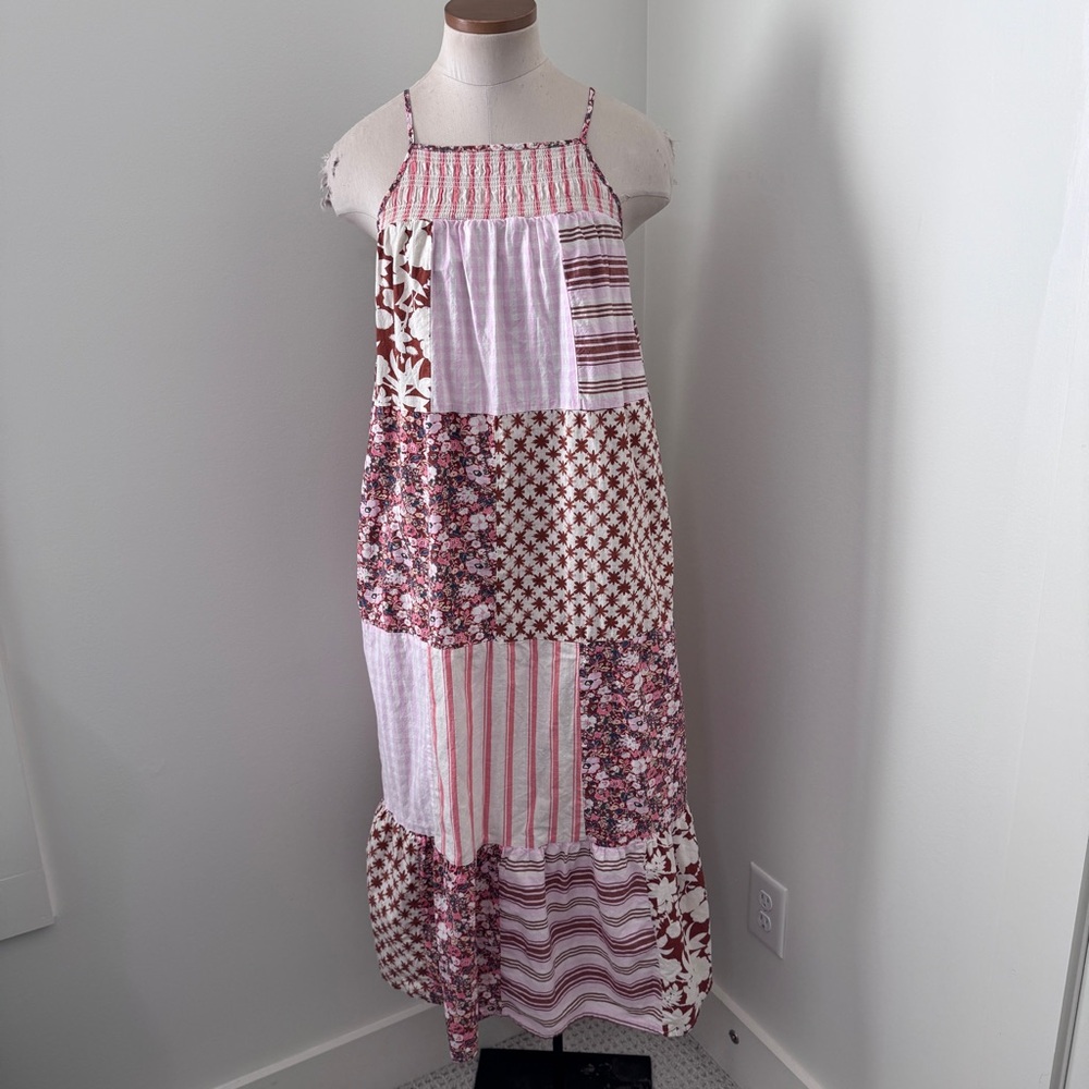 Universal Thread Xs Patchwork Maxi Dress ~ Gingha… - image 2